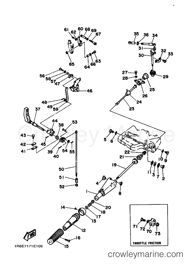 Yamaha Motors 9.9D (6E7) [030] - STEERING