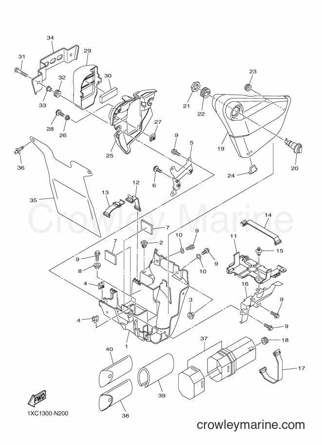 Yamaha Motors XVS950CU (1XC1) [010] - SIDE COVER