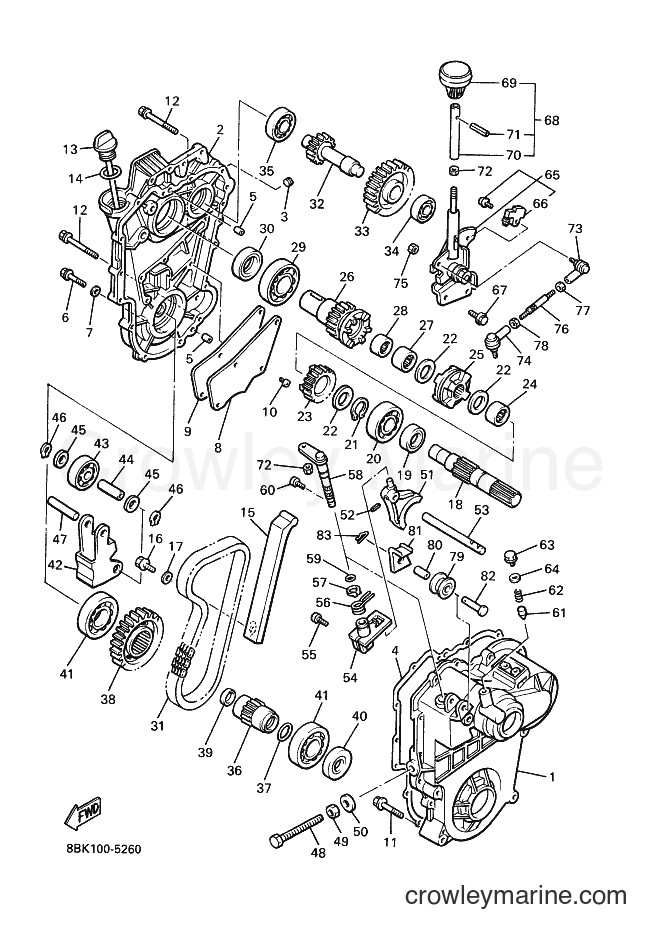 1998 Snowmobile VT480 - VT480 (8BK5) [020] - TRACK DRIVE 2