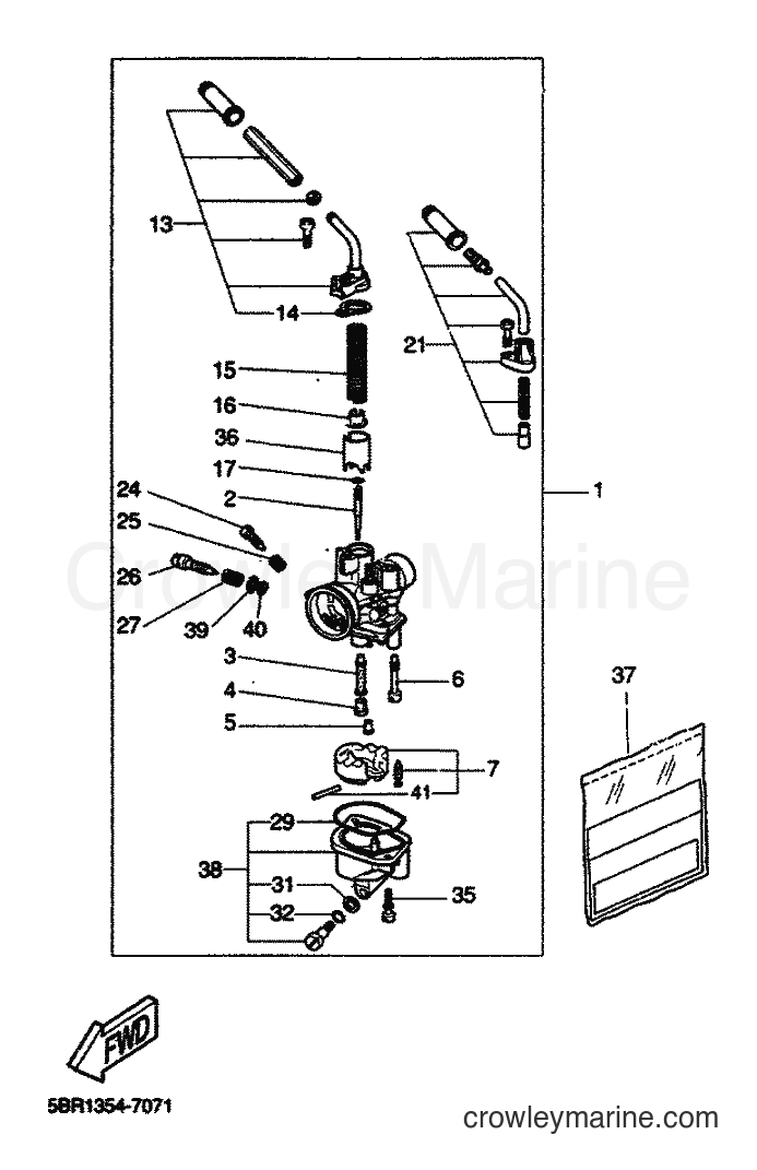 2000 Scooter YQ50L - YQ50L (5KF7) [010] - CARBURETOR