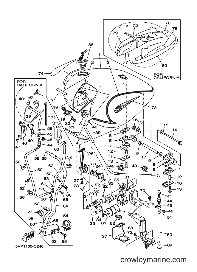 2004 Cruiser XV1700AT - XV1700AT (5VP3) [020] - FUEL TANK