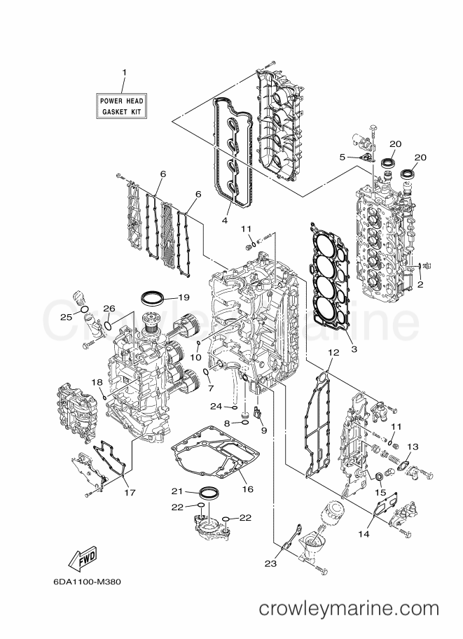 REPAIR KIT 1 - 2017 International 200hp F200FET (6DA5) [020] | Crowley ...