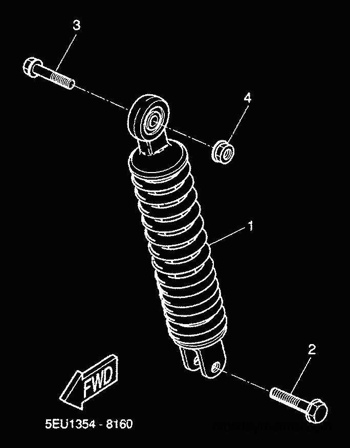 2000 Scooter YH50 - YH50 (5JB4) [050] - REAR SUSPENSION