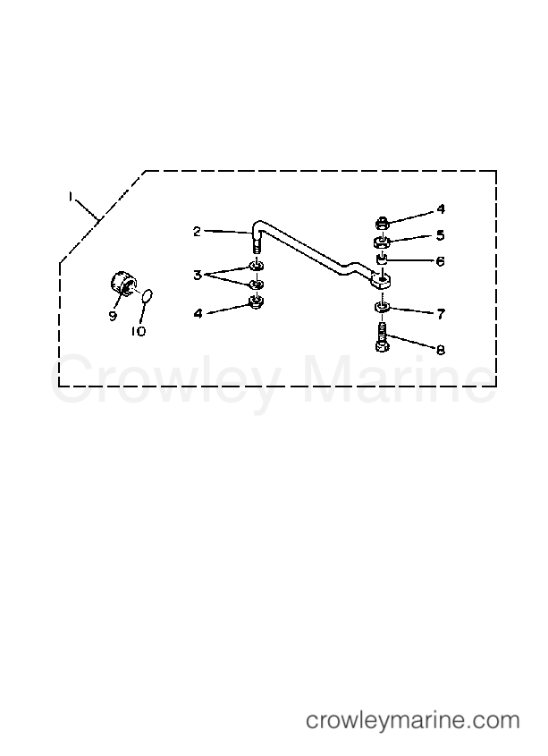Yamaha Motors 90ETXN - STEERING GUIDE ATTACHMENT