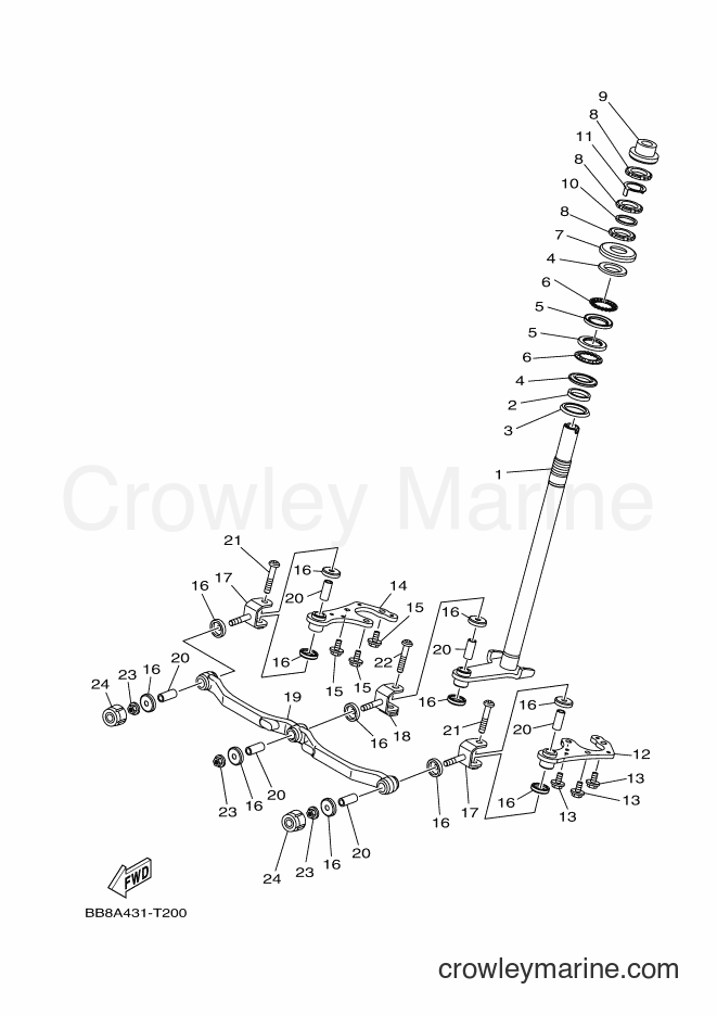 Yamaha Motors MWS150-A (BB89) [050] - STEERING 2