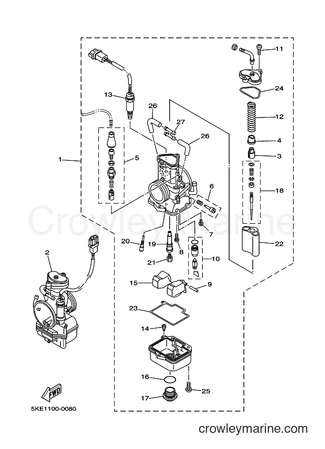 Yamaha Motors TZ250 (5KE1) [030] - CARBURETOR