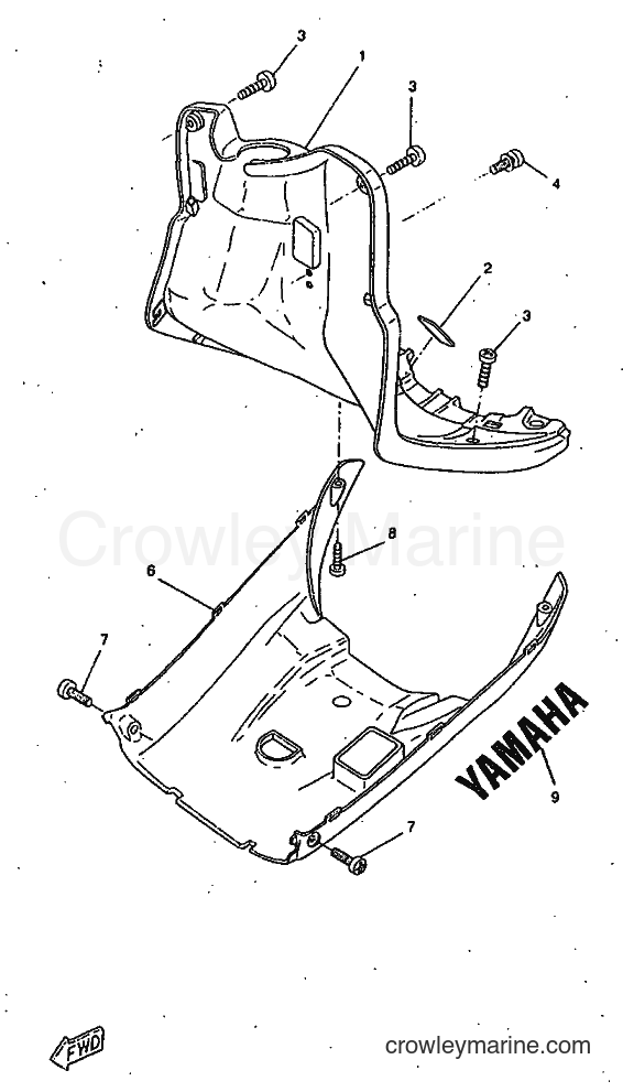1998 Scooter CW50RSX - CW50RSX (5AY3) [999] - LEG SHIELD