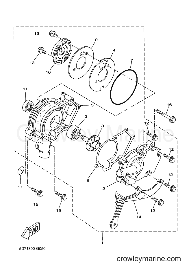 Yamaha Motors YZF-R125 (5D75) [020] - WATER PUMP