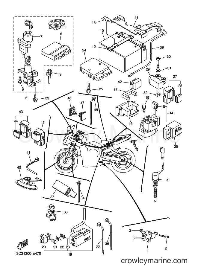 2006 Street Bike FZ1-S - FZ1-S (3C31) [050] - ELECTRICAL 2