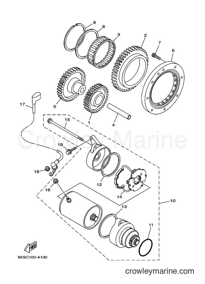 Yamaha Motors XVS1100 (5PBB) [110] - STARTER
