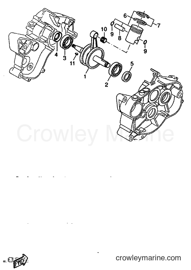 1997 Scooter DT50R - DT50R (5BK1) [999] - CRANKSHAFT & PISTON