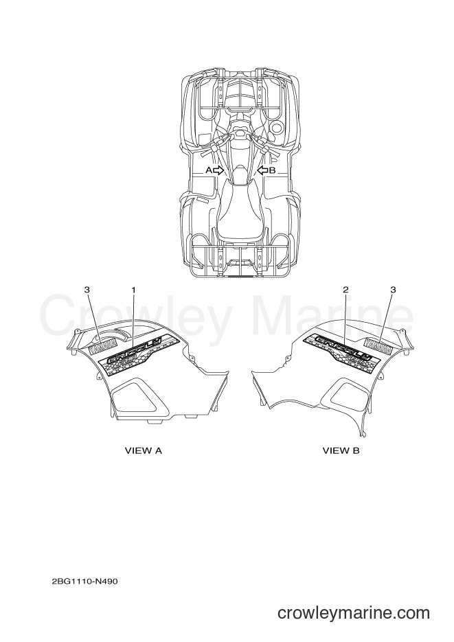 Yamaha Motors YFM700FWAD (2BGA) [010] - GRAPHICS