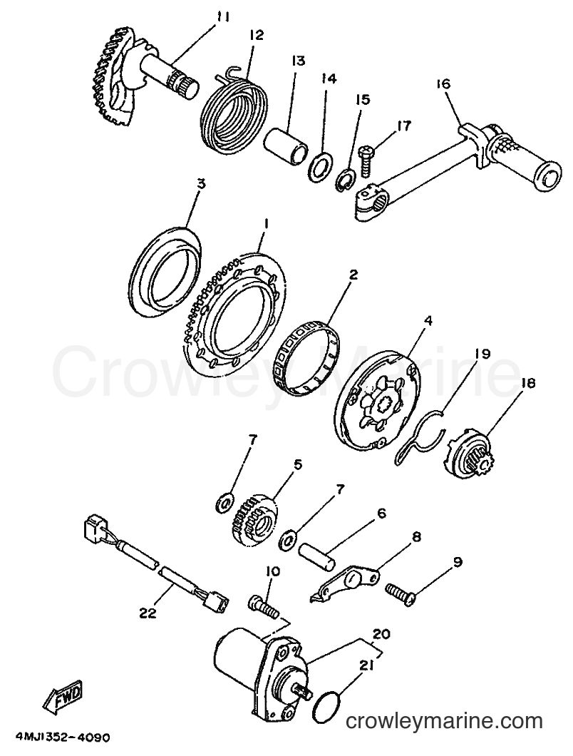 1994 Scooter YA50S - YA50S (4MJ4) [999] - STARTER