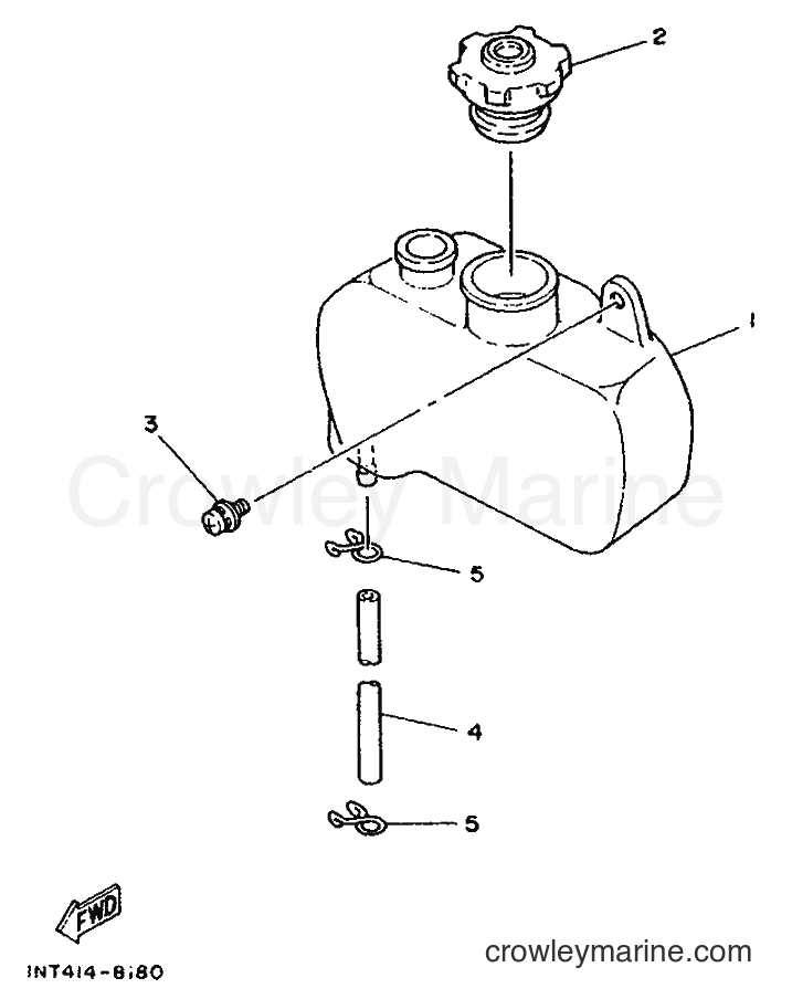 1990 Scooter CT50S - CT50S (3NT7) [999] - OIL TANK