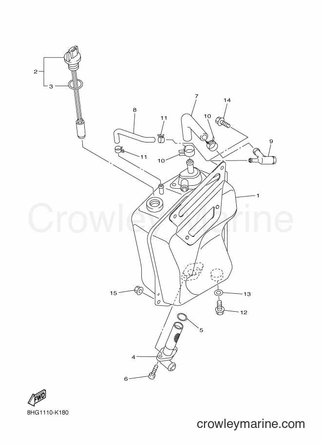 2012 Snowmobile RX10GT2 - RX10GT2 (8JC4) [010] - OIL TANK
