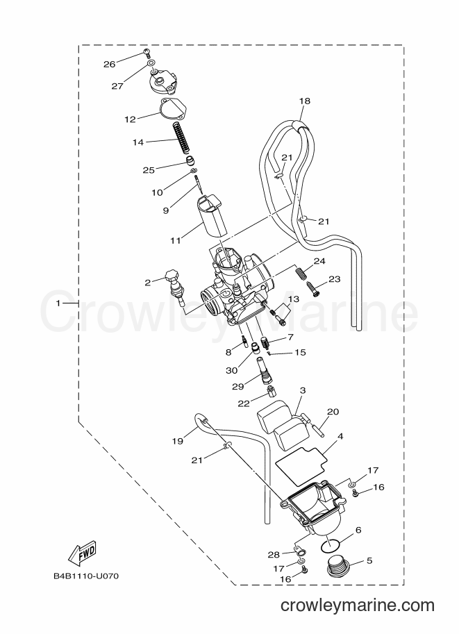 2019 Dirt Bike YZ85 - YZ85 (B4B1) [010] - CARBURETOR