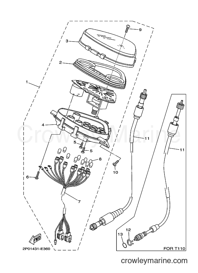 Yamaha Motors LF-110ED (2P05) [010] - METER