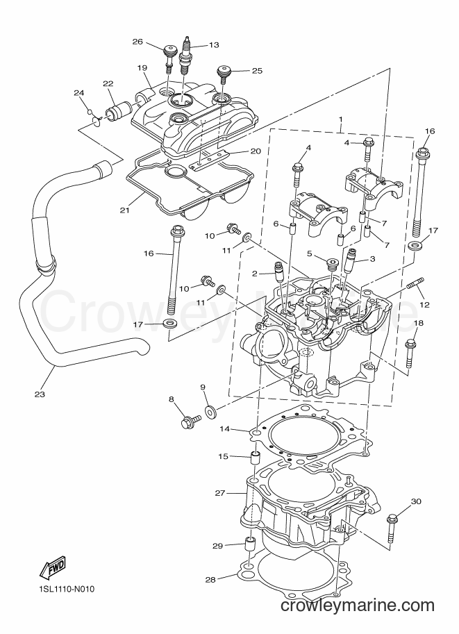 2016 Dirt Bike YZ450F - YZ450F (B111) [020] - CYLINDER