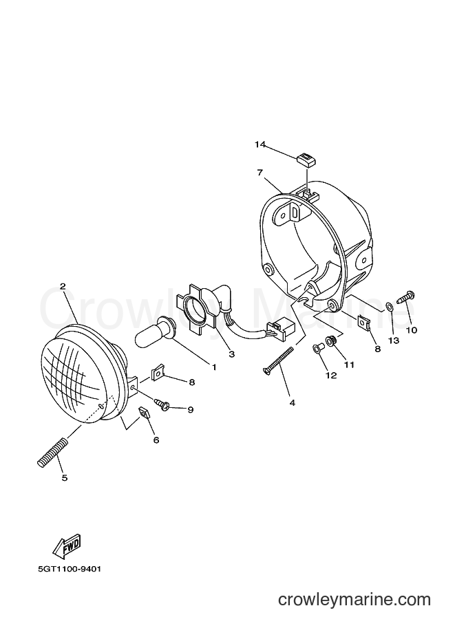 2000 ATV YFM600FWA - YFM600FWA (5GTB) [020] - HEADLIGHT