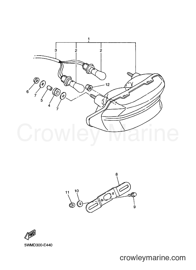 Yamaha Motors XJR1300 (5WMD) [010] - TAILLIGHT