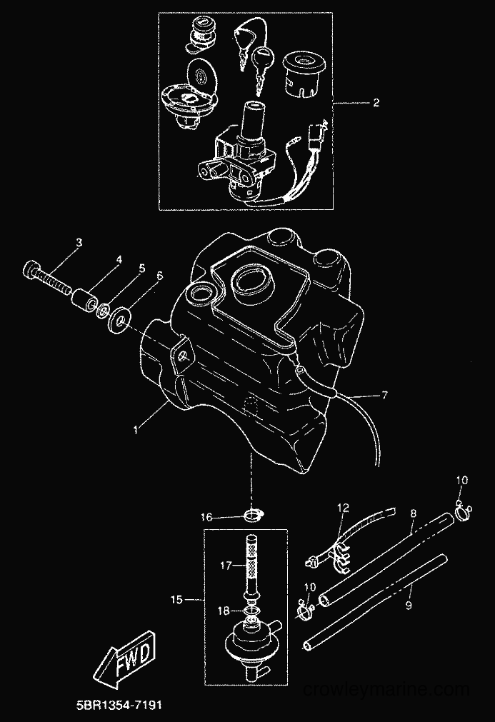 2000 Scooter YQ50 - YQ50 (5HEG) [010] - FUEL TANK