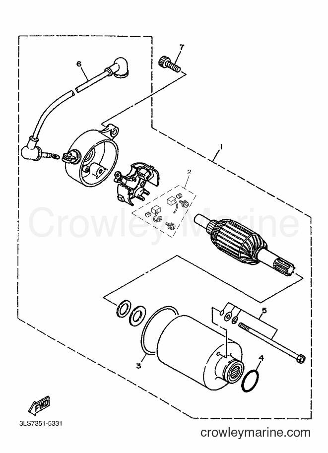 1995 Cruiser XV250 - XV250 (3LW4) [999] - STARTER