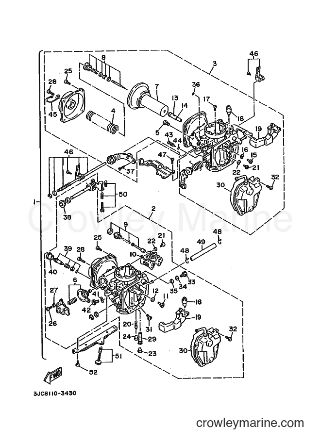 1994 Cruiser XV535S - XV535S (3JCF) [010] - CARBURETOR