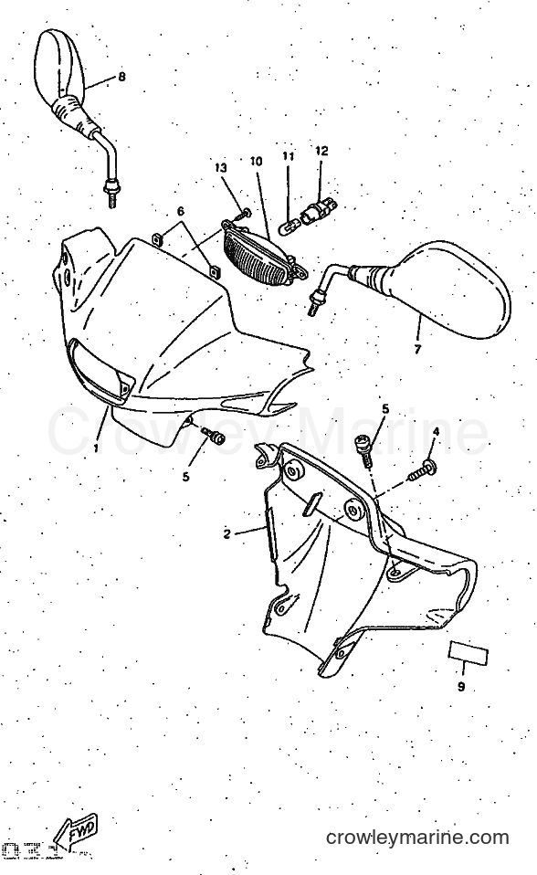 1997 Scooter CW50RSP - CW50RSP (4UR7) [999] - COWLING 1