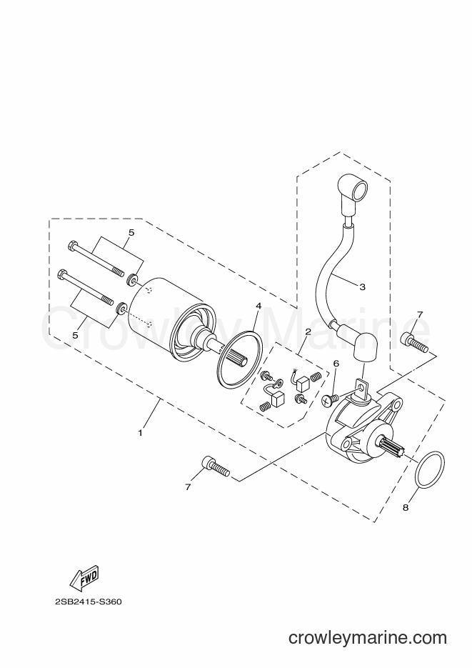 Yamaha Motors YS125-5C (BT41) [050] - STARTING MOTOR