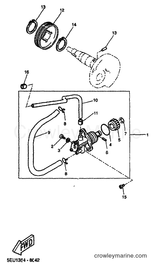2001 Scooter YH50 - YH50 (5JB6) [030] - OIL PUMP
