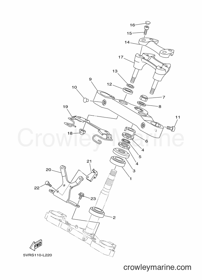 Yamaha Motors XV1700AS (2PU4) [010] - STEERING