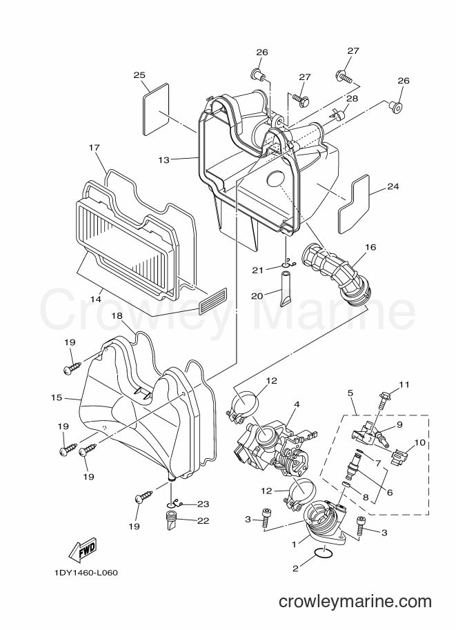 Yamaha Motors T115FSEC (1DY5) [010] - INTAKE