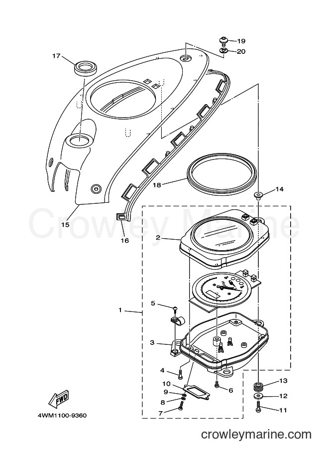Yamaha Motors XV1600AT (5GA3) [010] - METER