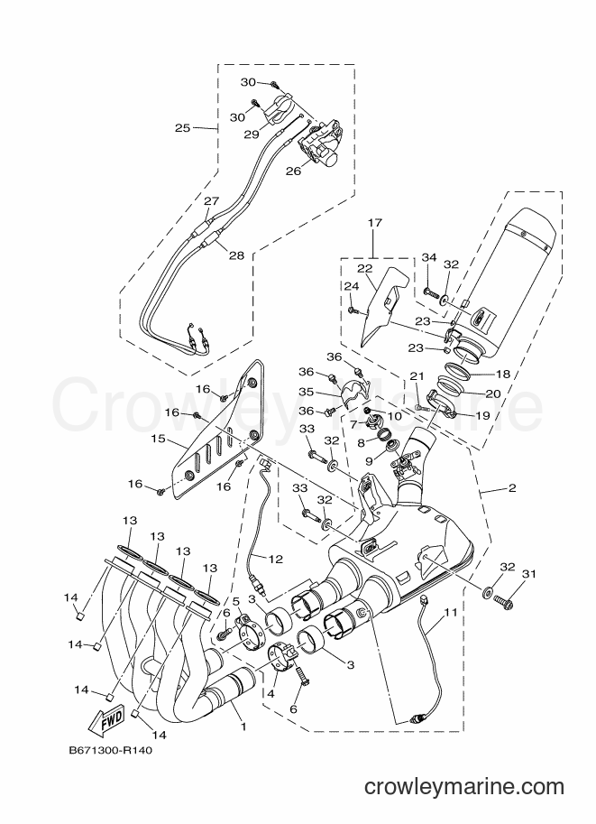 2016 Street Bike MTN1000 - MTN1000 (B671) [010] - EXHAUST