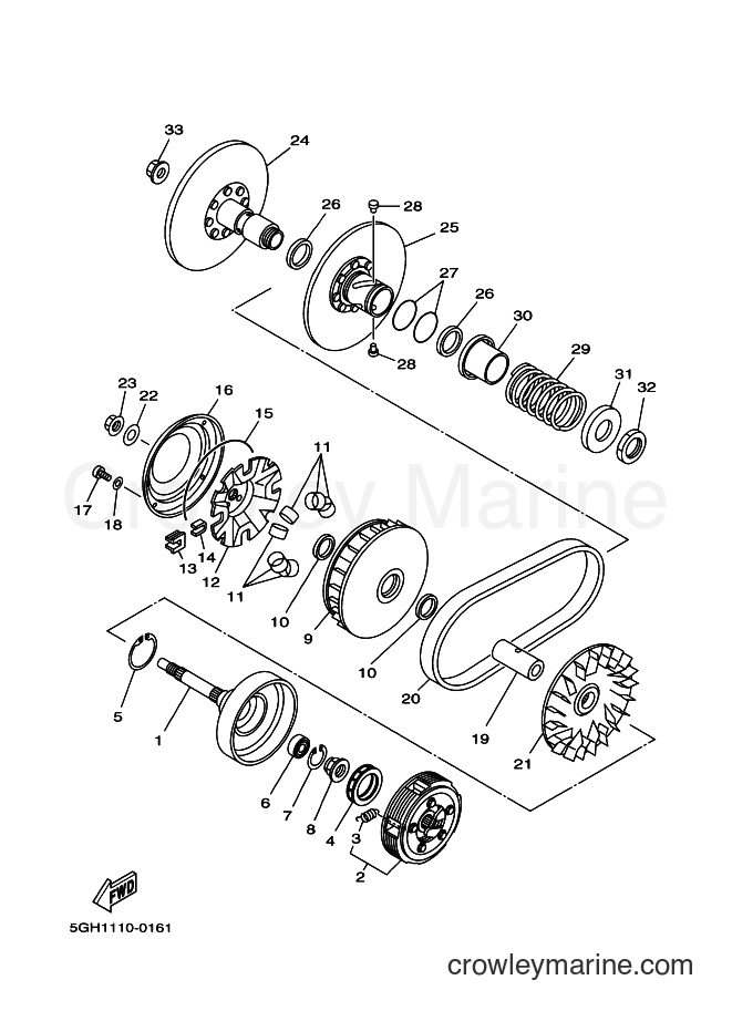 Yamaha Motors YFM400A (5HA8) [010] - CLUTCH