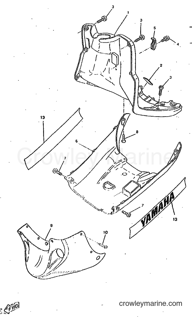 1998 Scooter CW50RSP - CW50RSP (4WK5) [010] - LEG SHIELD