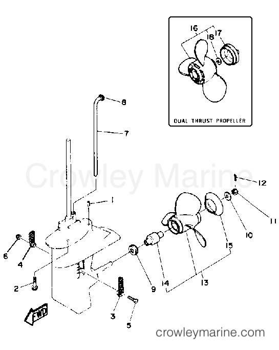 Yamaha Motors 8MSHP - LOWER DRIVE 2