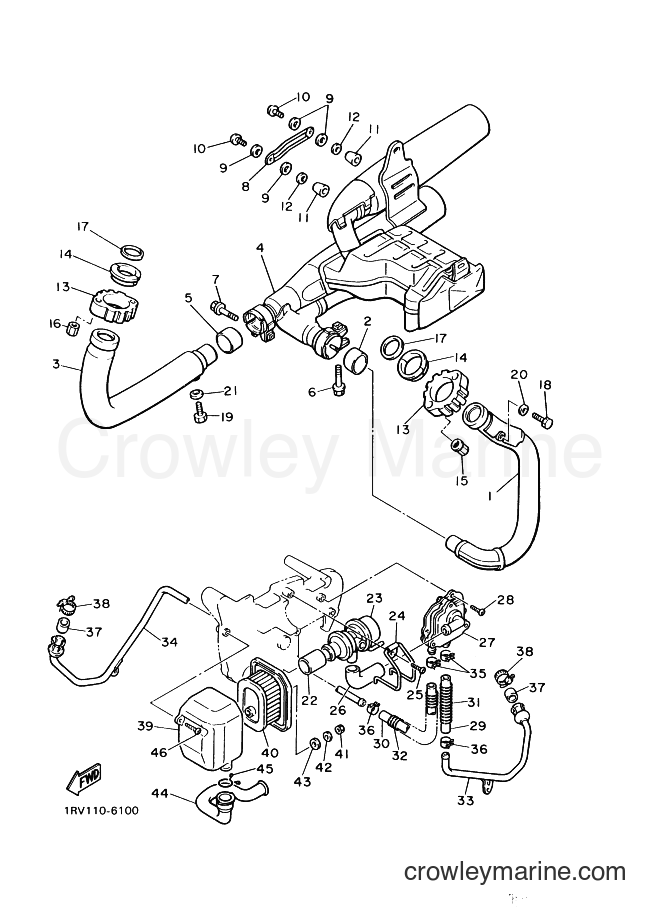 1996 Cruiser XV1100 - XV1100 (3JKP) [010] - EXHAUST
