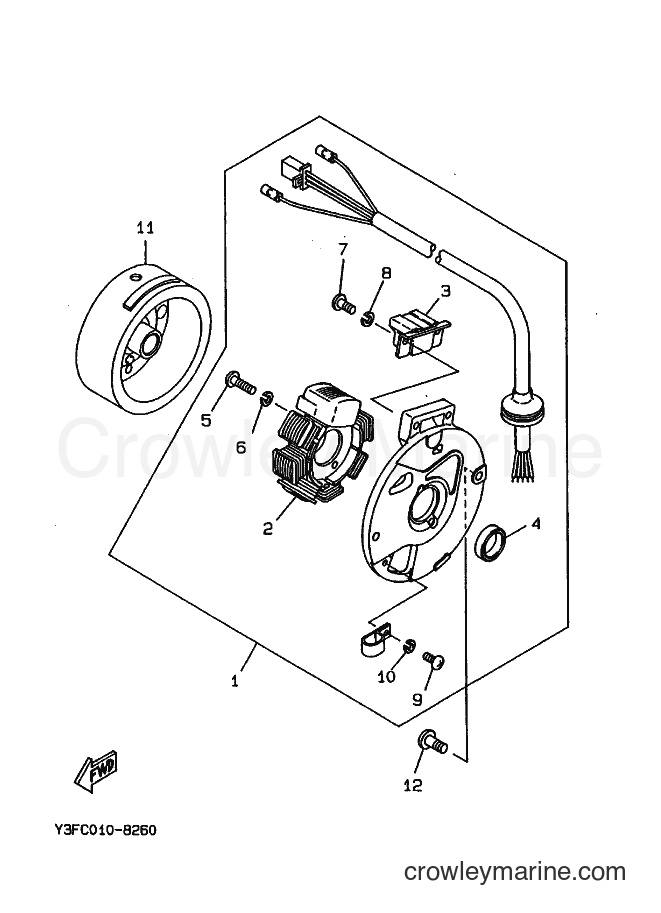 Yamaha Motors CW50 (3ES2) [010] - GENERATOR
