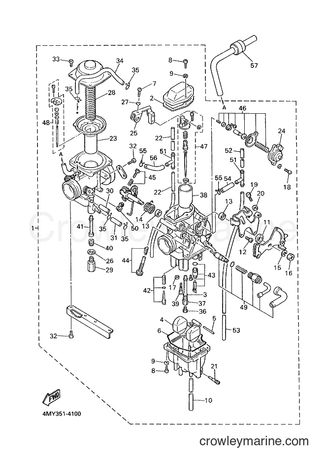 1996 Dirt Bike XTZ660 - XTZ660 (4MY3) [070] - CARBURETOR