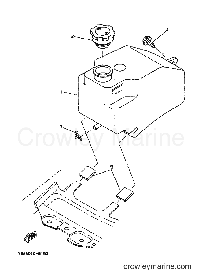 1990 Scooter CW50T - CW50T (3MX4) [010] - OIL TANK