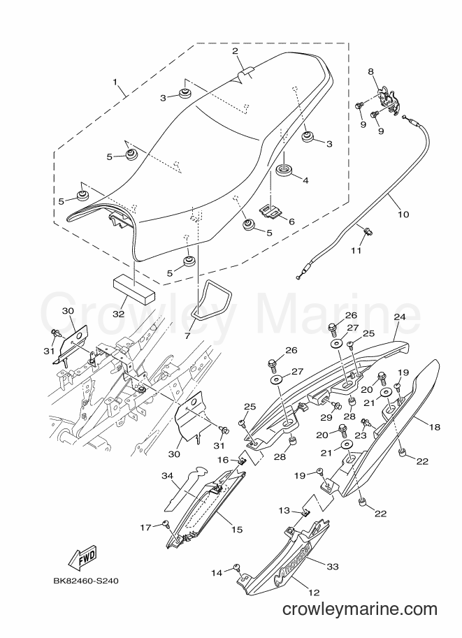 2017 Street Bike VXN150 - VXN150 (BK82) [010] - SEAT