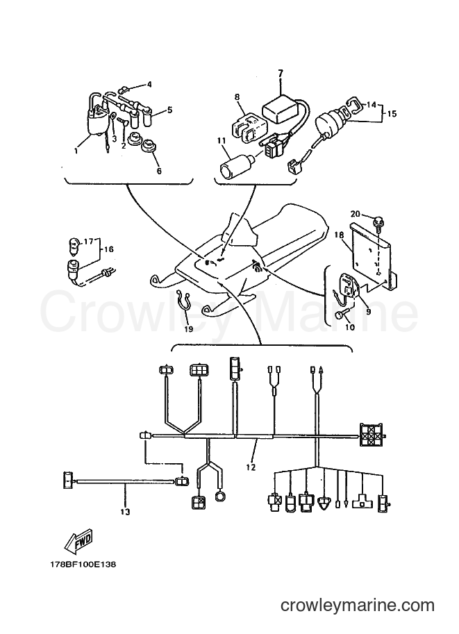 Yamaha Motors PZ480 (8BF4) [020] - ELECTRICAL 1
