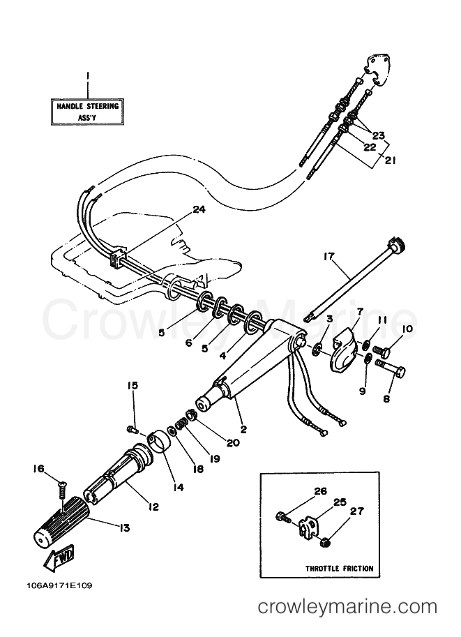Yamaha Motors 20C (6A9) [010] - STEERING