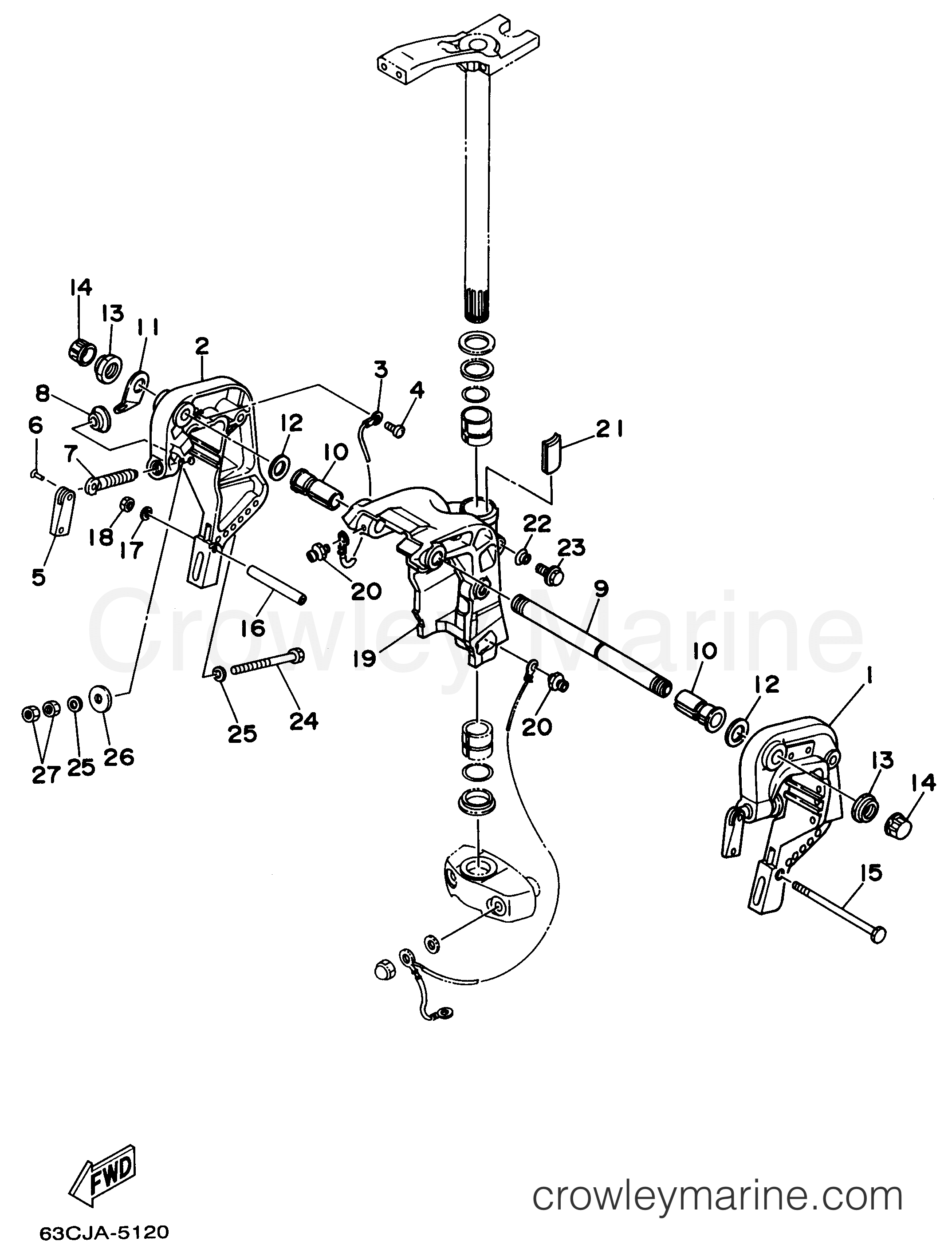 Yamaha Motors 40ELRU - BRACKET 2