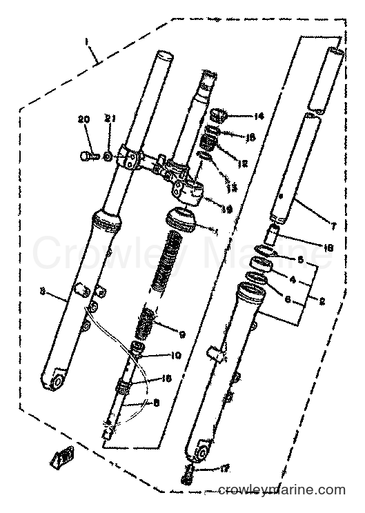 1981 Street Bike RD250LC - RD250LC (4L1) [999] - FRONT FORK