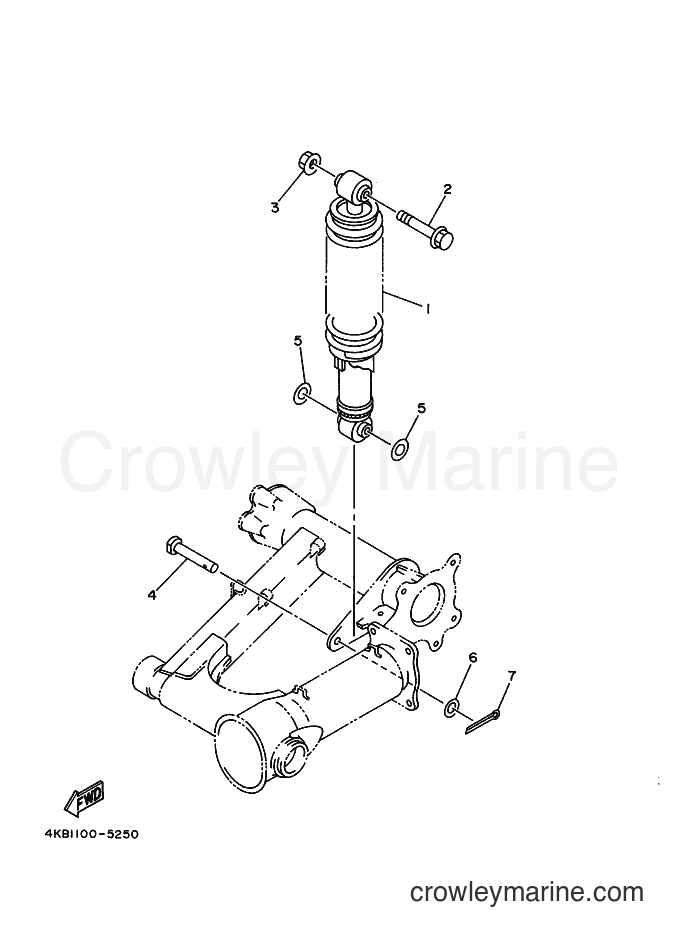 1998 ATV YFM350FW-X - YFM350FW-X (4KB9) [020] - REAR SUSPENSION