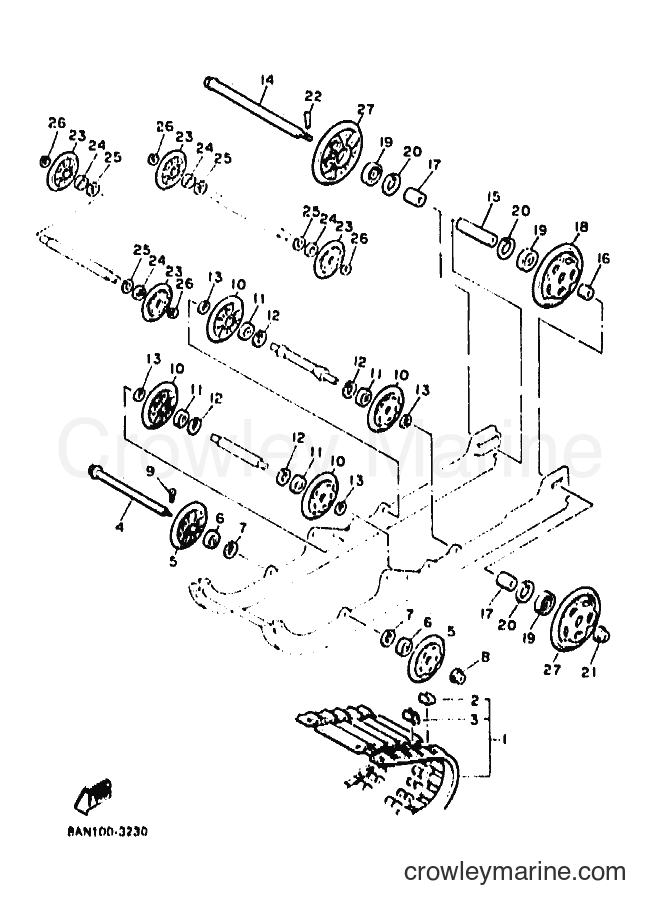 1993 Snowmobile VT480 - VT480 (8AN1) [010] - TRACK SUSPENSION 1