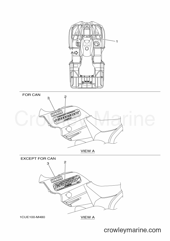 2013 ATV YFM450FWA - YFM450FWA (1CUE) [010] - GRAPHICS