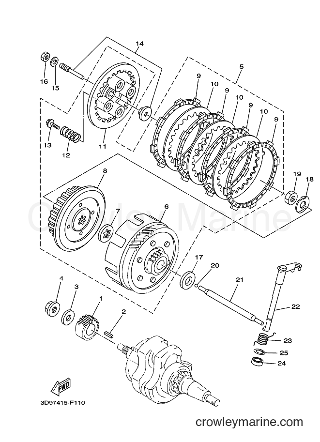 2008 Dirt Bike XT125X - XT125X (13D6) [010] - CLUTCH